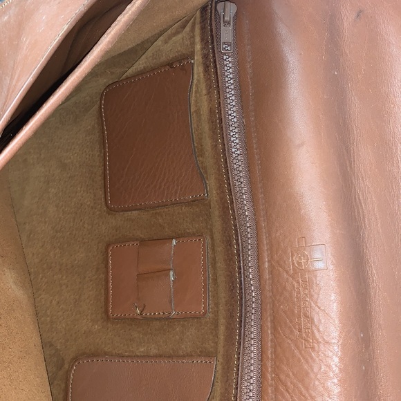 Vintage Jack Georges Diplomat British Brown leather Double Gusseted Briefcase - Picture 8 of 11